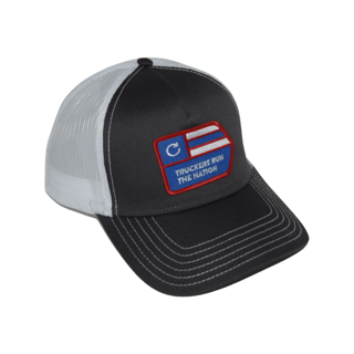 Truckers Run The Nation 5 panel patch Ch.Gry/Ch.Gry/Wht hat